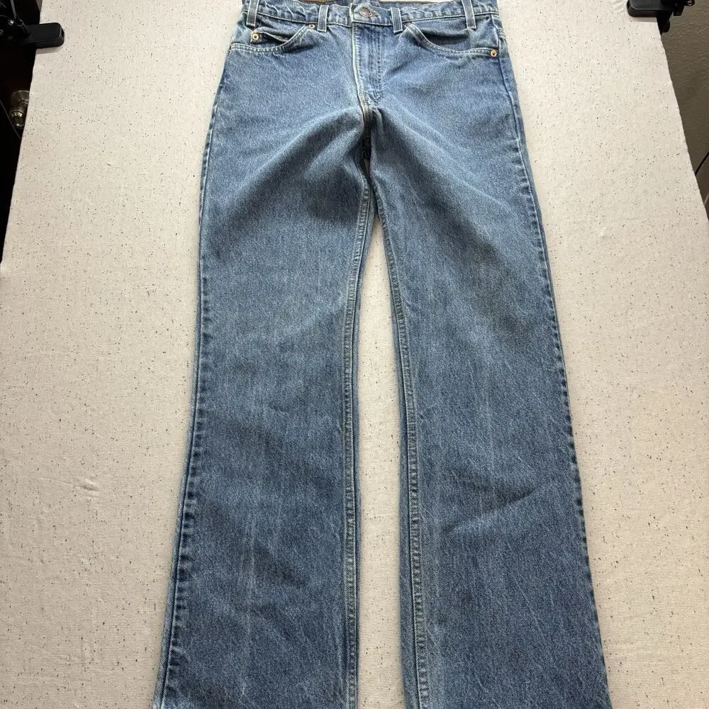 Vintage Levis 517 Orange Tab Bootcut Jeans Men 34x32 Made in USA 1997 575 Vtg - Picture 3 of 6
